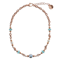 Collana Bronzallure Donna in Lega metallica Pietre dure WSBZ02414GPRL - WSBZ02414GPRL